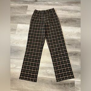 Brandy Melville Tilden pants, dark academia plaid pants small / 25